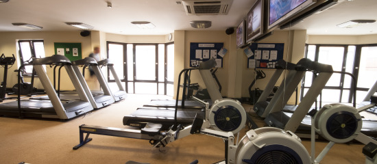 Wren's Club gym with high-tech cardio machines